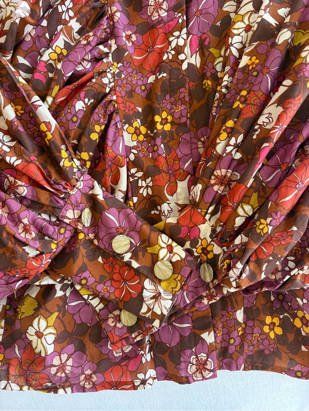 The Label Celeste Blouse in Prune (print) - Picture 15 of 15